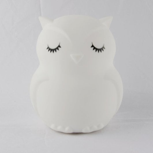 Owl Candeeiro Infantil com Altifalante Bluetooth Coruja Branco
