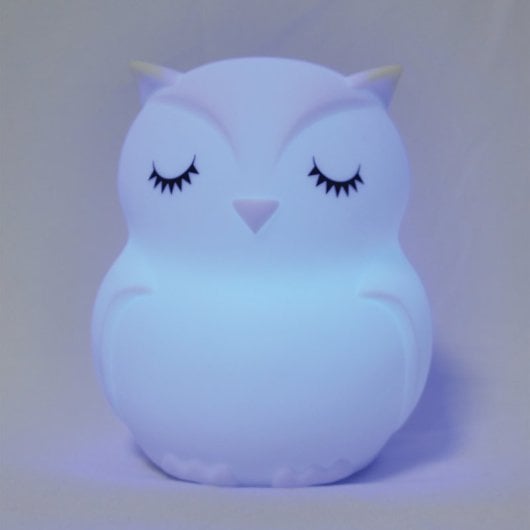 Owl Candeeiro Infantil com Altifalante Bluetooth Coruja Branco