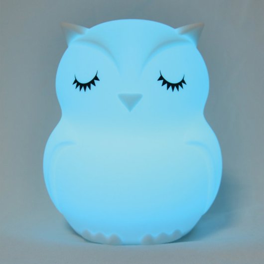 Owl Candeeiro Infantil com Altifalante Bluetooth Coruja Branco