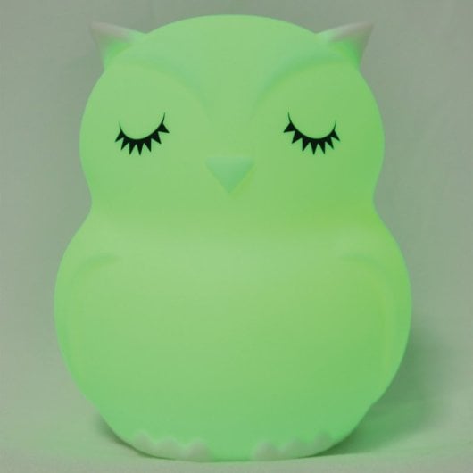Owl Candeeiro Infantil com Altifalante Bluetooth Coruja Branco