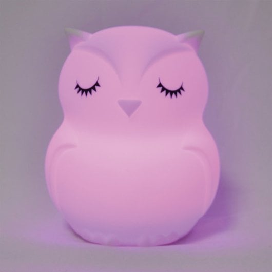 Owl Candeeiro Infantil com Altifalante Bluetooth Coruja Branco
