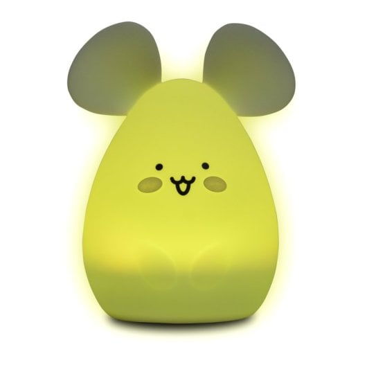 Mouse Candeeiro Infantil com Altifalante Bluetooth Rato Branco