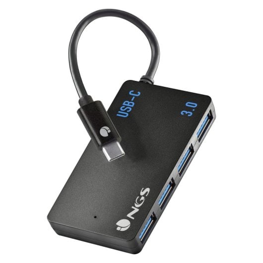 NGS Wonder IHUB4 Hub USB 3.2 Gen 1 (3.1 Gen 1) Tipo-A 480Mbit/s Preto