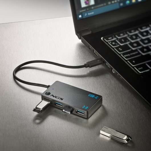 NGS Wonder IHUB4 Hub USB 3.2 Gen 1 (3.1 Gen 1) Tipo-A 480Mbit/s Preto