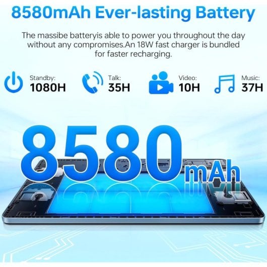 Oukitel OT5S 2024 12" IPS 2.4K 6/256GB 4G Bleu
