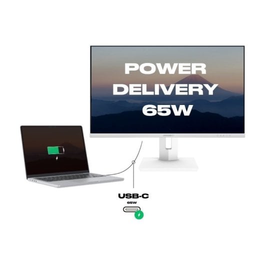 JAPANNEXT JN-IPS27UHDR-C65W-HSP-W 27" LED IPS UltraHD 4K FreeSync USB-C