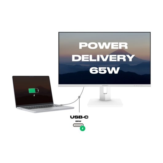 JAPANNEXT JN-IPS27UHDR-C65W-HSP-W 27" LED IPS UltraHD 4K FreeSync USB-C
