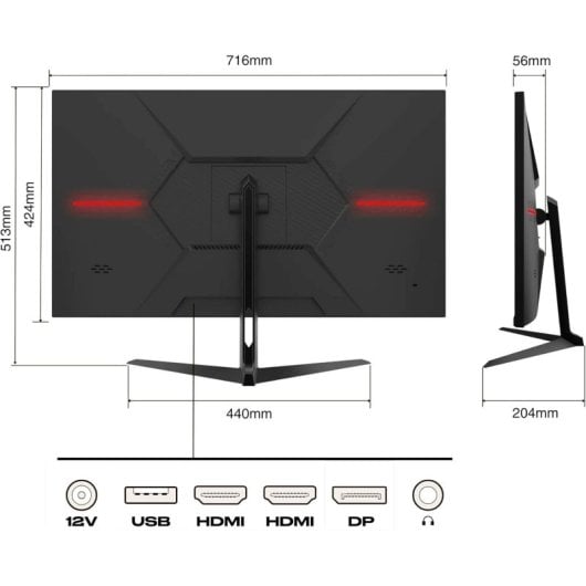 JAPANNEXT JN-IPS3150WQHDR165 31,5" LED IPS QHD 165Hz FreeSync