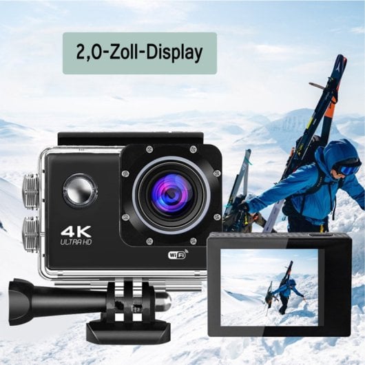 Kinsi D800 Cámara Deportiva 4K Wifi Negra
