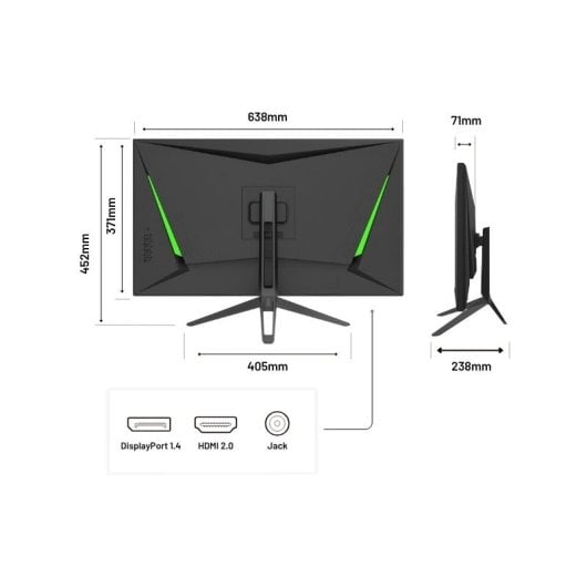 JAPANNEXT JN-280IPS144UHDR 28" LED IPS UltraHD 4K 144Hz FreeSync