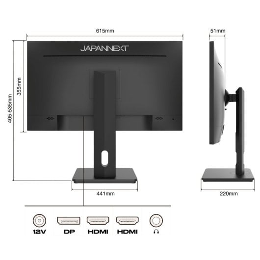 JAPANNEXT JN-27IPS4FLWQHDR-HSP 27" LED IPS QHD FreeSync