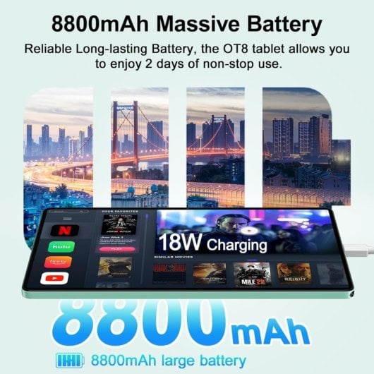 Oukitel OT8 11" IPS 2K FHD+ 6GB/256GB 4G Cinzento