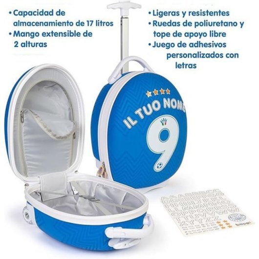 Boppi Tiny Trekker Chariot Bleu Euro 24 Italie