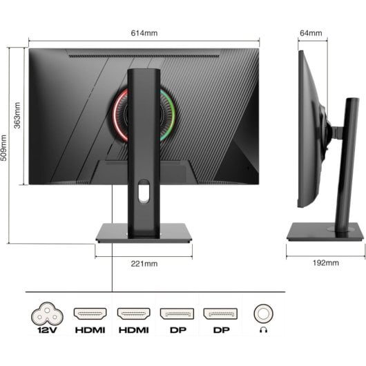 JAPANNEXT JN-27IPS165WQHDR-HSP 27" LED IPS QHD 165Hz FreeSync