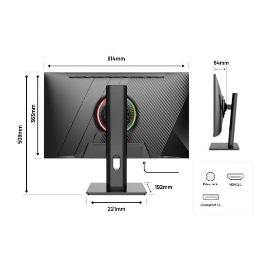 JAPANNEXT JN-27IPS165WQHDR-HSP 27" LED IPS QHD 165Hz FreeSync