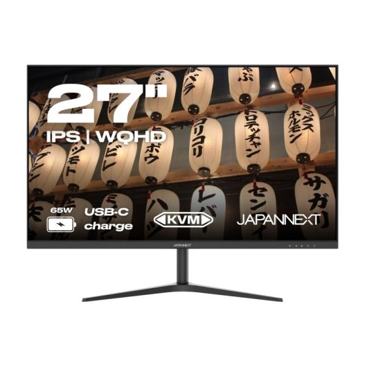 JAPANNEXT JN-IPS27WQHDR-C65W 27" LED IPS QHD 75Hz FreeSync USB-C