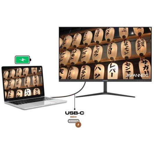 JAPANNEXT JN-IPS27WQHDR-C65W 27" LED IPS QHD 75Hz FreeSync USB-C