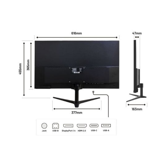 JAPANNEXT JN-IPS27WQHDR-C65W 27" LED IPS QHD 75Hz FreeSync USB-C
