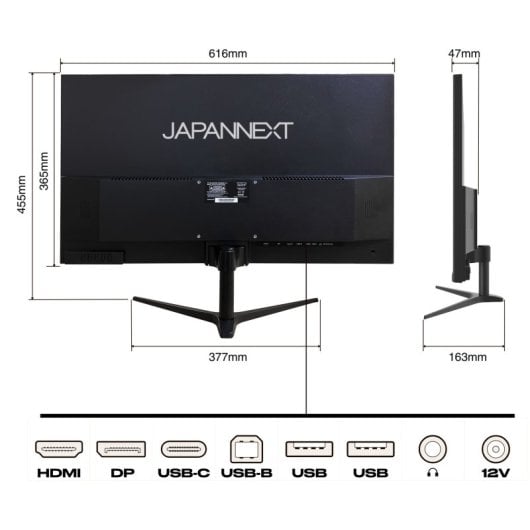 JAPANNEXT JN-IPS27WQHDR-C65W 27" LED IPS QHD 75Hz FreeSync USB-C