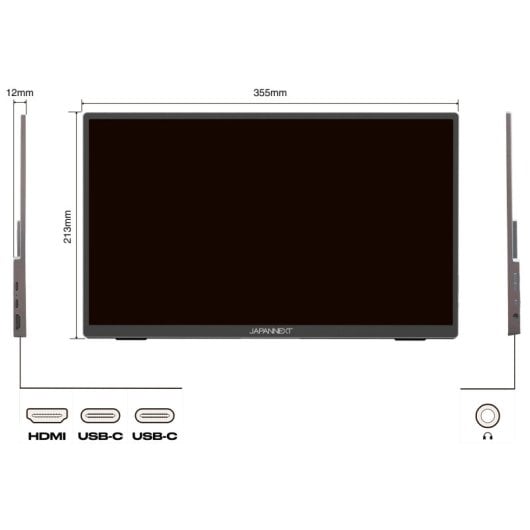 JAPANNEXT JN-MD-i156FHDR-T 15,6" LED IPS FullHD FreeSync Touch