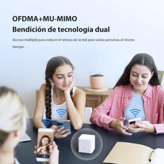 Tenda MX3 Pack Triple Punto de Acceso WiFi 6 Mesh Doble Banda AX1500 MU-MIMO