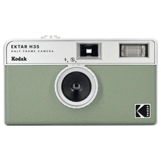Cámara Analógica Agfaphoto Kodak EKTAR H35 Half Frame Verde con Flash