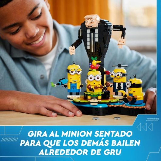 Lego GRU 4: Ich – Einfach Unverbesserlich Modell von GRU und den Minions