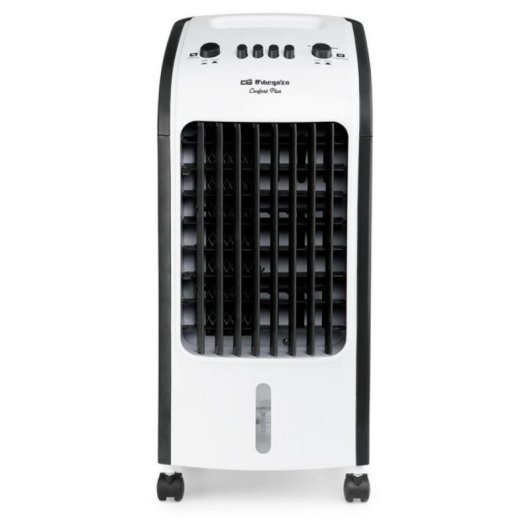 Climatizador evaporativo Orbegozo AIR 38 80W Depósito 3,5L 3 Velocidades Negro/Blanco