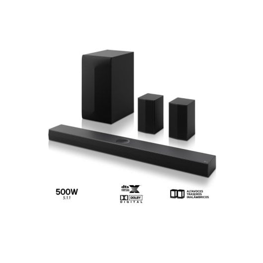 LG S70TR Barra de Sonido 5.1.1 canales 500W Negro