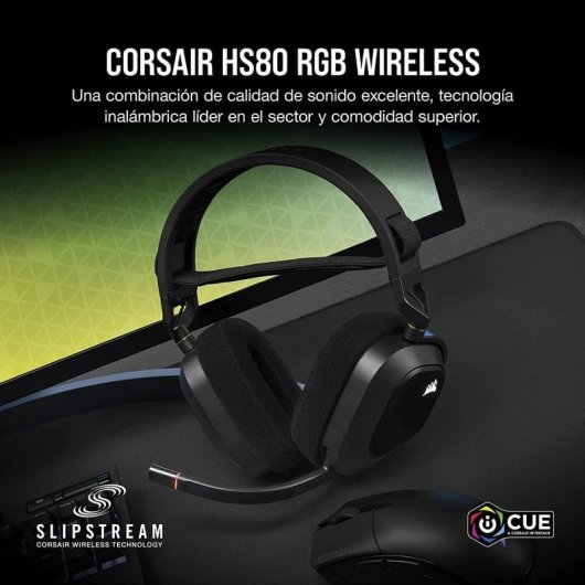 Sony PlayStation 5 Digital Slim + Corsair HS80 RGB Wireless Auriculares Gaming Negros