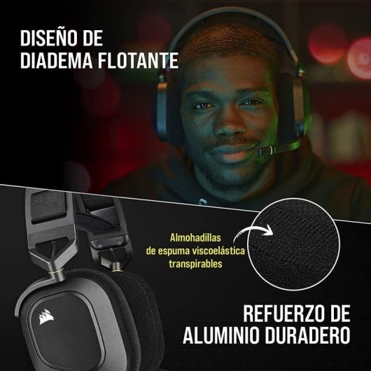 Sony PlayStation 5 Digital Slim + Corsair HS80 RGB Wireless Auriculares Gaming Negros