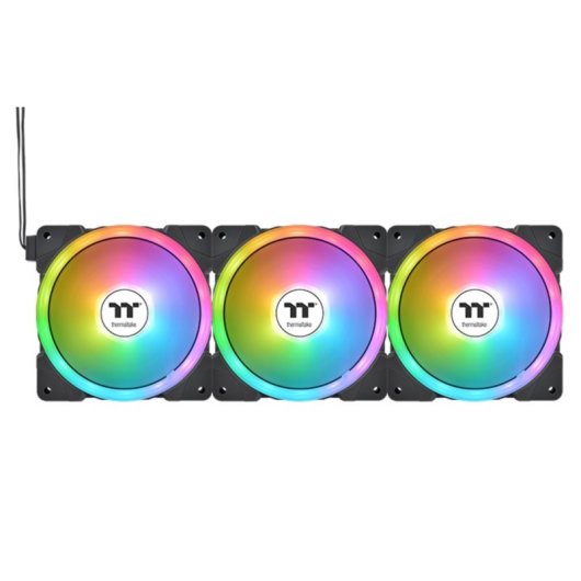 Thermaltake SWAFAN EX14 ARGB Pack Triple Ventilador Suplementario 140mm Negro