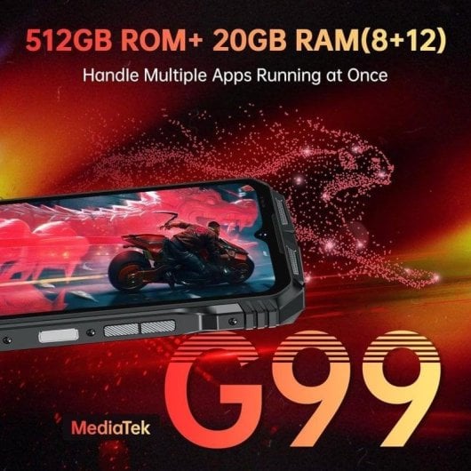 Doogee S118 4G 8GB 512GB 6.58" Argent