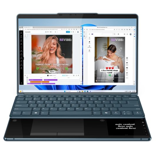 Lenovo Yoga Book 9 Gen 9 13IMU9 Intel Evo Core Ultra 7 155U/16GB/1TB SSD/13.3" OLED Táctil