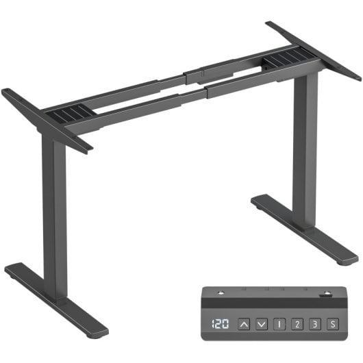 Onkron CDF222E Struttura per Tavolo Scrivania Alzabile e Funzione Memory 100Kg Nero