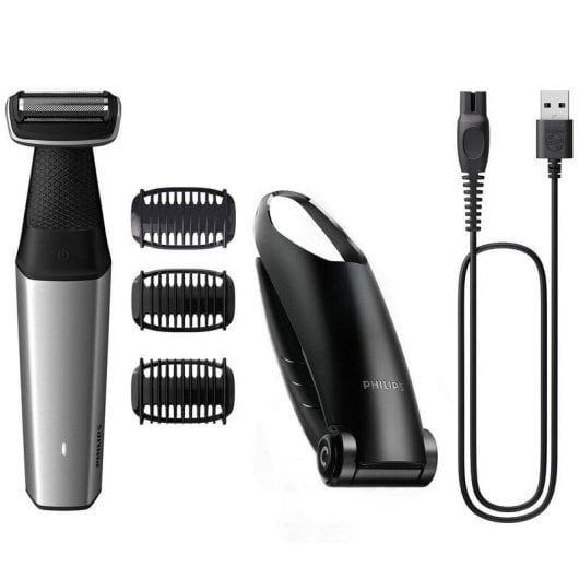 Regolabarba Corpo Philips Bodygroom Series 5000 BG5021/15 Senza Filo 60min Impermeabile 3 Pettini Ricarica Rapida