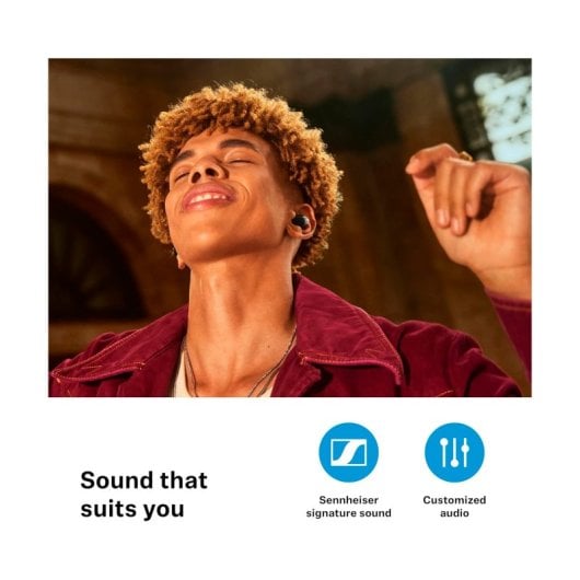 Sennheiser Accentum True Wireless Auriculares Inalámbricos con Cancelación de Ruido Negros