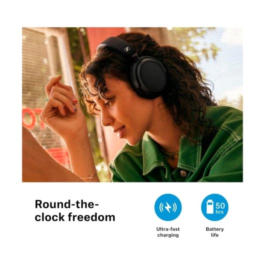 Sennheiser Accentum Plus Auriculares Inalámbricos con Cancelación de Ruido Blancos