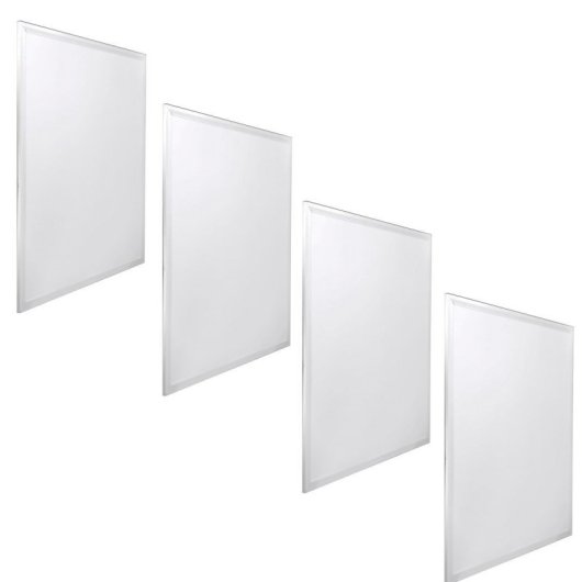 Jandei Pack X4 Painel LED 60x60cm 48W Branco Frio 6000k 3900 Lm