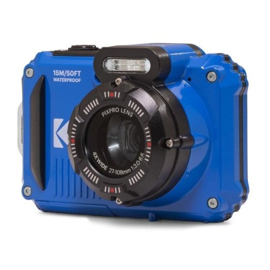 Cámara Subacuática Kodak PIXPRO WPZ2 16MP WiFi Azul + Tarjeta SD 16GB