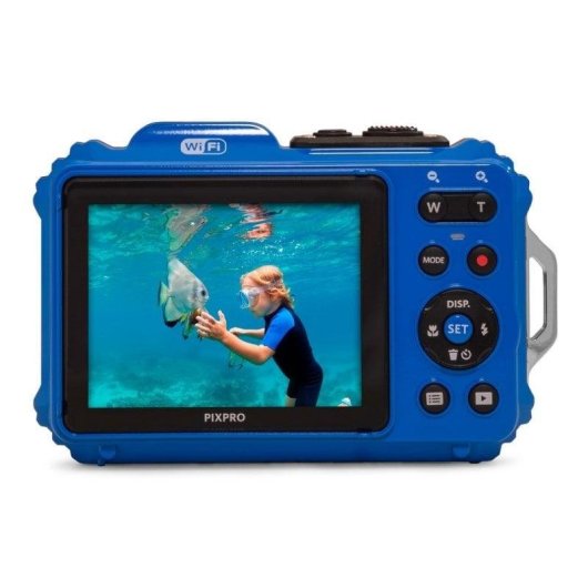 Cámara Subacuática Kodak PIXPRO WPZ2 16MP WiFi Azul + Tarjeta SD 16GB