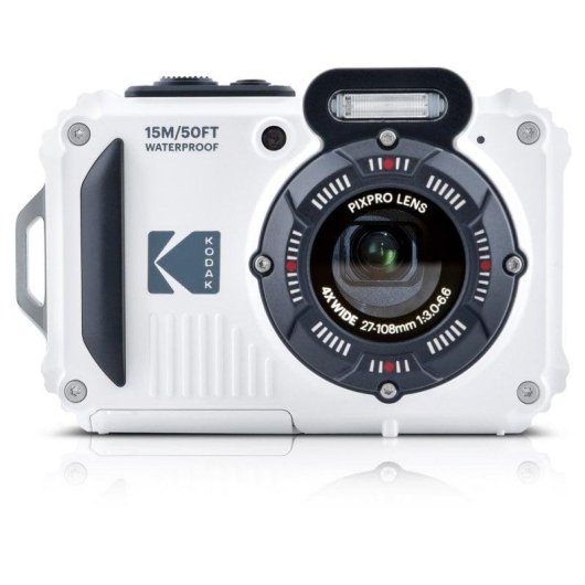 Fotocamera Kodak Pack PIXPRO WPZ2 16MP WiFi Impermeabile 15m Bianca