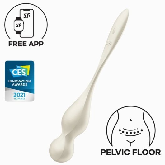 Satisfyer Love Birds Palline vibranti Kegel bianche