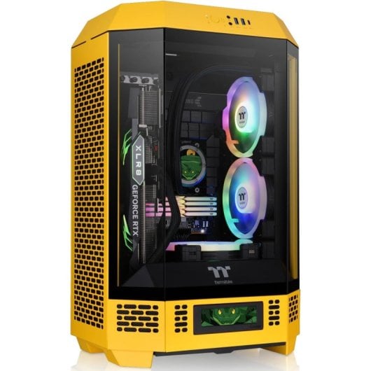 Thermaltake The Tower 300 Bumblebee Miniitx 2xusba 3.2 boîtier sans alimentation noir