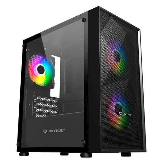 Boitier PC UNYKAch Mir B200 VerreTempered USB 3.2 Noir