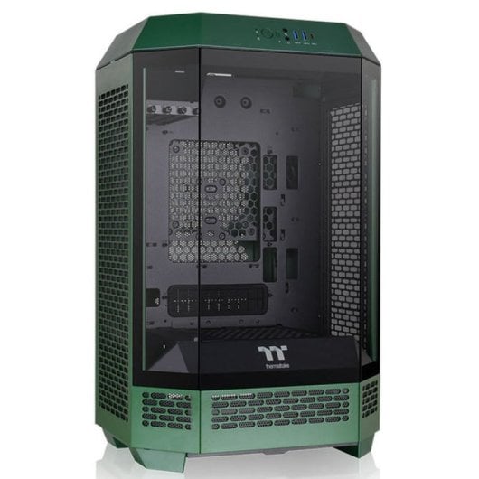 Thermaltake The Tower 300 Racing Green Micro Tower MATX Cristal Templado USB-C Verde