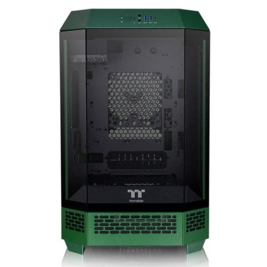 Thermaltake The Tower 300 Racing Green Micro Tower MATX Cristal Templado USB-C Verde
