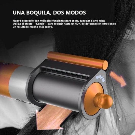 Modelador Multifuncional Klack Coanda 6 em 1 Tecnologia Coanda Múltiplos Acessórios Cabelo Sem Frizz