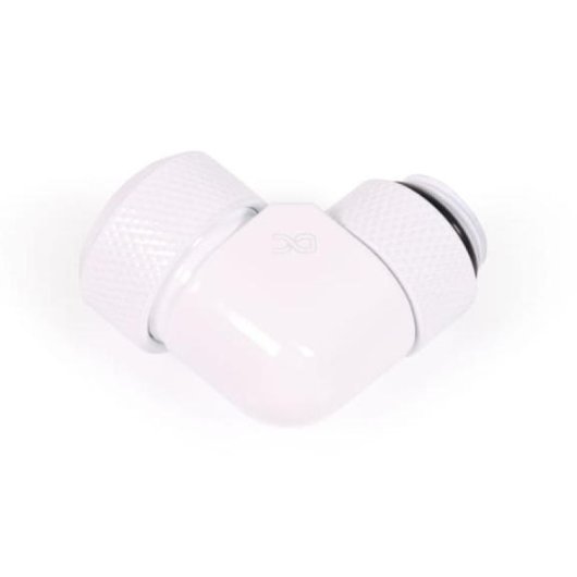 Alphacool Eiszapfen 16mm HardTube Racor de Compresión Giratorio 90º G1/4 Blanco