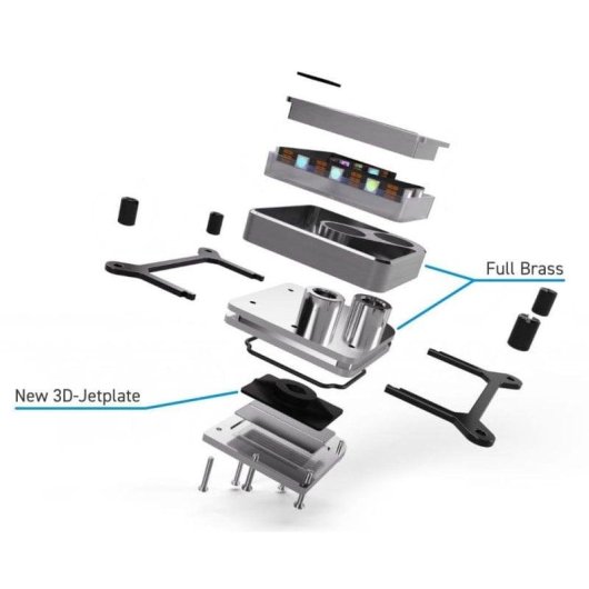 Refrigeración Líquida Alphacool CORE 1 Aurora Black CPU RGB 3-Pin JST